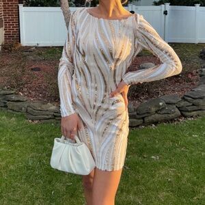 Hello Molly Golden Tunes Dress (Gold Sequin)